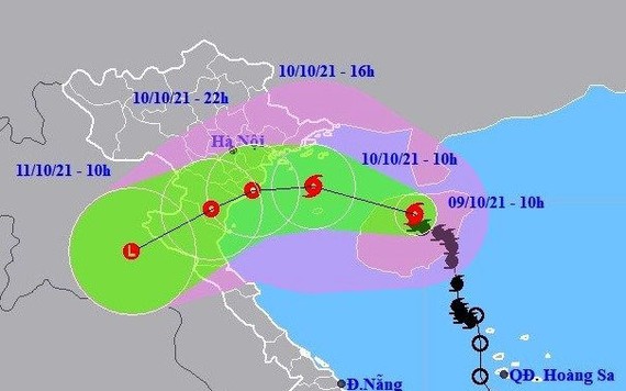 Bão Kompasu giật cấp 11, di chuyển nhanh và mạnh thêm khi vào Biển Đông