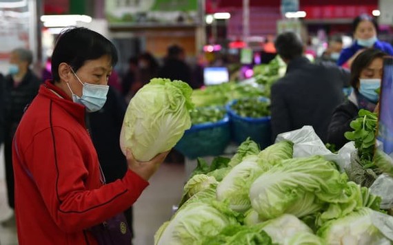 Giá rau tại Trung Quốc tăng 30,6% trong tháng 11