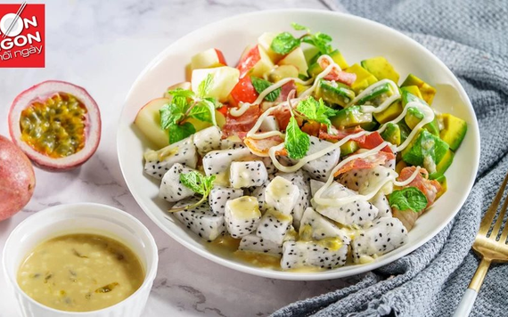 Món ngon mỗi ngày: Salad thanh long chanh dây
