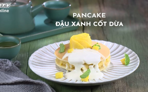 Món ngon mỗi ngày: Pancake đậu xanh cốt dừa
