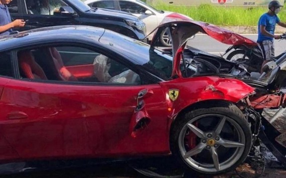 Đại diện Volvo nói không liên quan đến vụ siêu xe Ferrari gặp tai nạn