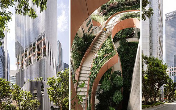 Chiêm ngưỡng tòa nhà chọc trời với 'hệ sinh thái xanh' ở Singapore