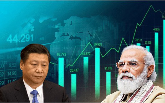 Thị trường chứng khoán Ấn Độ bùng nổ khiến Trung Quốc chìm trong dĩ vãng