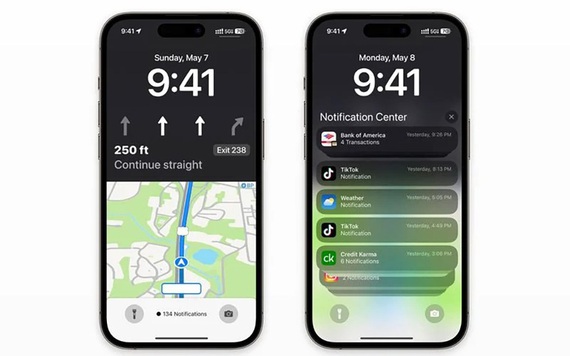 iOS 17 sẽ mang tới giao diện mới cho Apple Maps trên màn hình khóa iPhone