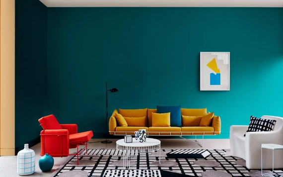 Phong cách Color Block - sáng tạo khối màu trong thiết kế nội thất