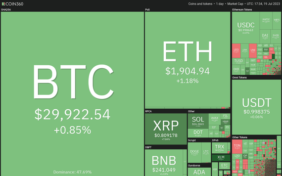 Phân tích giá ADA, SOL, DOGE, MATIC, LTC, DOT ngày 20/7