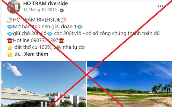 Công an tìm khách hàng mua 'dự án ma' Hồ Tràm Riverside