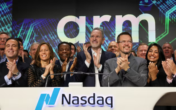 Cổ phiếu của Arm tăng 25% khi ra mắt, đạt mức vốn hóa thị trường 65 tỷ USD