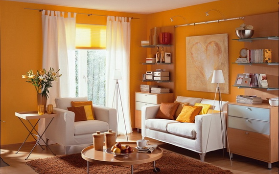 Làm mới không gian sống với nội thất màu cam ấm áp, trẻ trung