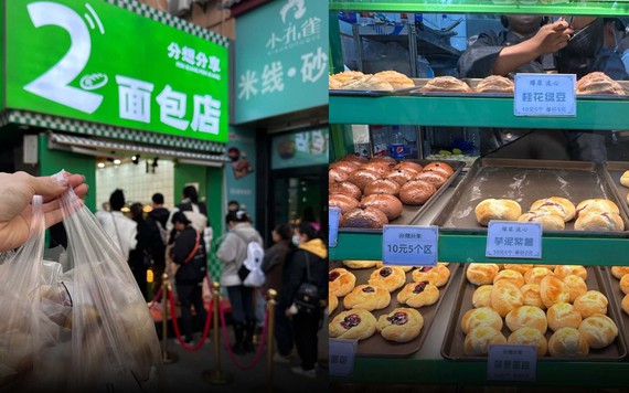 Tiệm bánh mì 2 tệ bùng nổ ở Trung Quốc