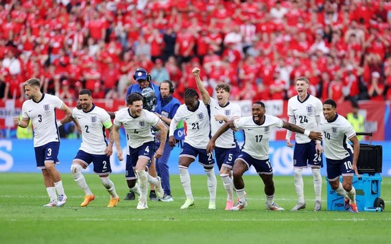 Euro 2024: Anh vượt qua Thụy Sĩ trong loạt sút penalty cân não