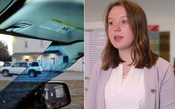 Cô bé 14 tuổi sáng chế xóa bỏ điểm mù cột A trên ôtô