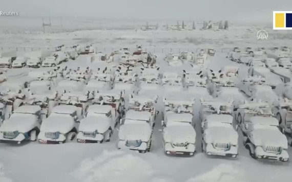 ‘Thị trấn ma’ ở Nga gần như tàng hình trong băng giá