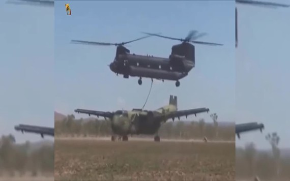 Sức mạnh trực thăng 'quái vật trên không' CH 47 Chinook