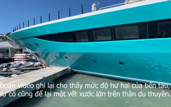 Du thuyền 90 triệu đô đâm sầm vào bến tàu