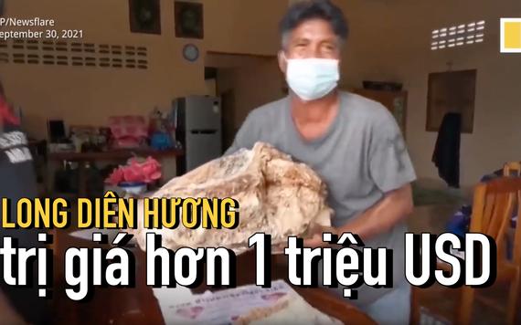 Ngư dân Thái Lan tìm thấy long diên hương trị giá hơn một triệu USD
