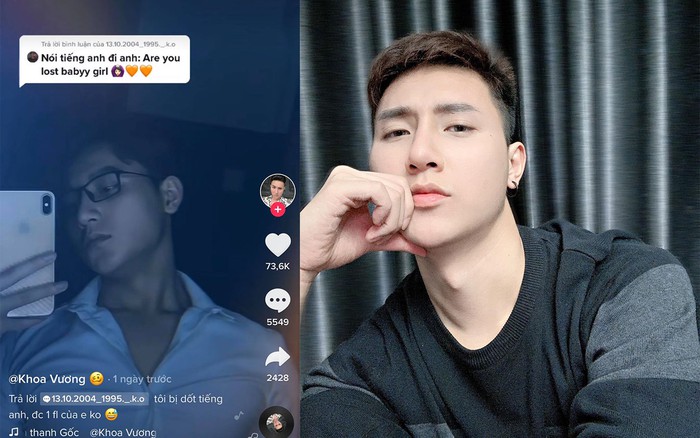 Lùm xùm clip 18+, 'hot boy TikTok' Khoa Vương tiếp tục đăng clip thả thính